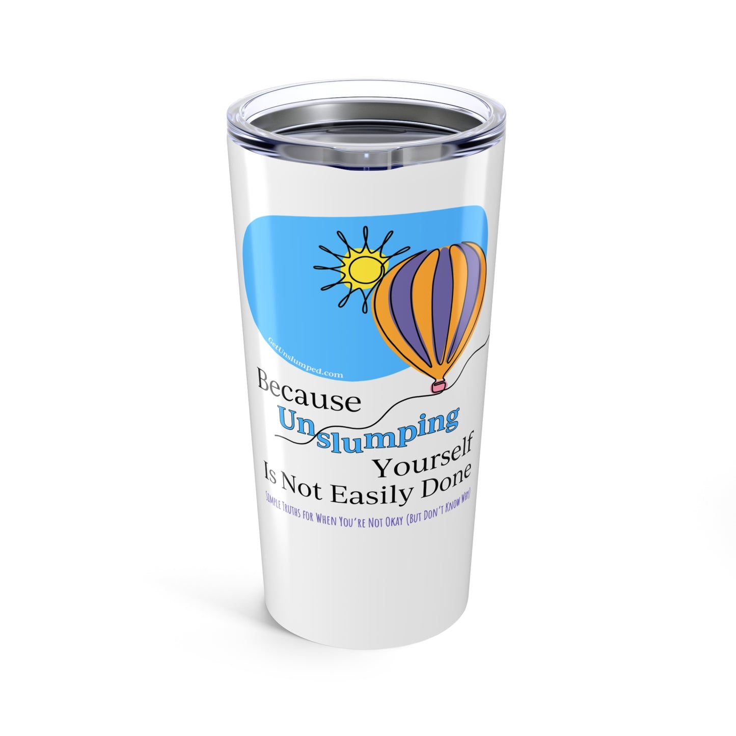 Book Title Tumbler 20oz Tumbler - White