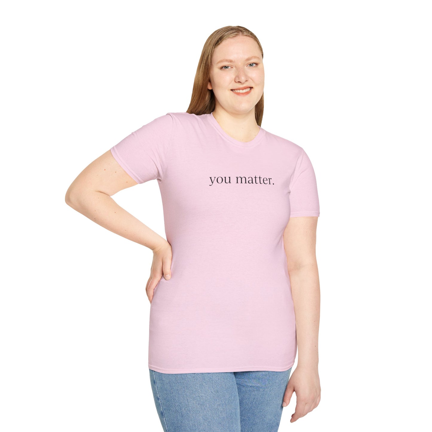 "You Matter" with 10 Ways List Unisex Softstyle T-Shirt