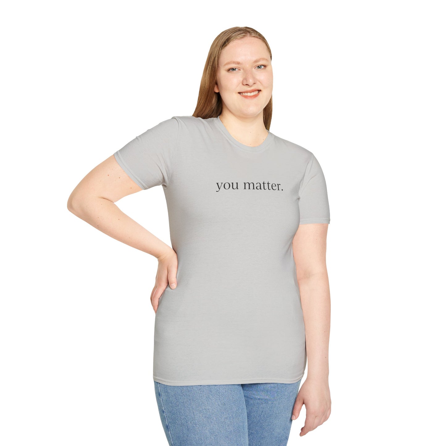 "You Matter" with 10 Ways List Unisex Softstyle T-Shirt