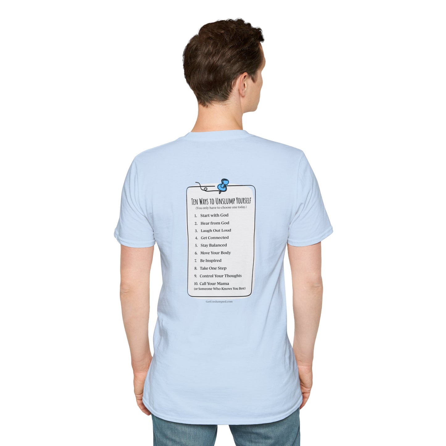 A Work in Progress (front) / The List (back) Light Unisex T-Shirt