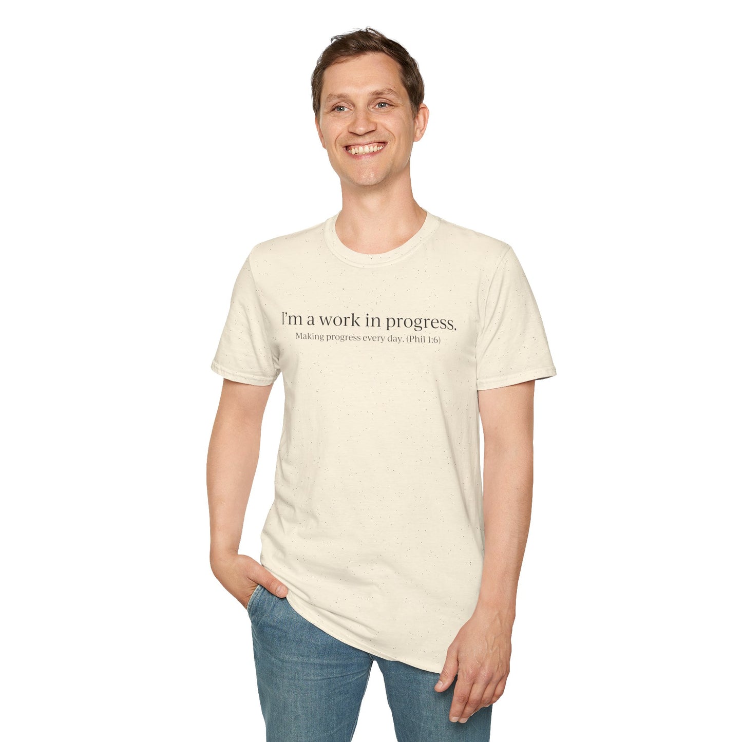 A Work in Progress (front) / The List (back) Light Unisex T-Shirt