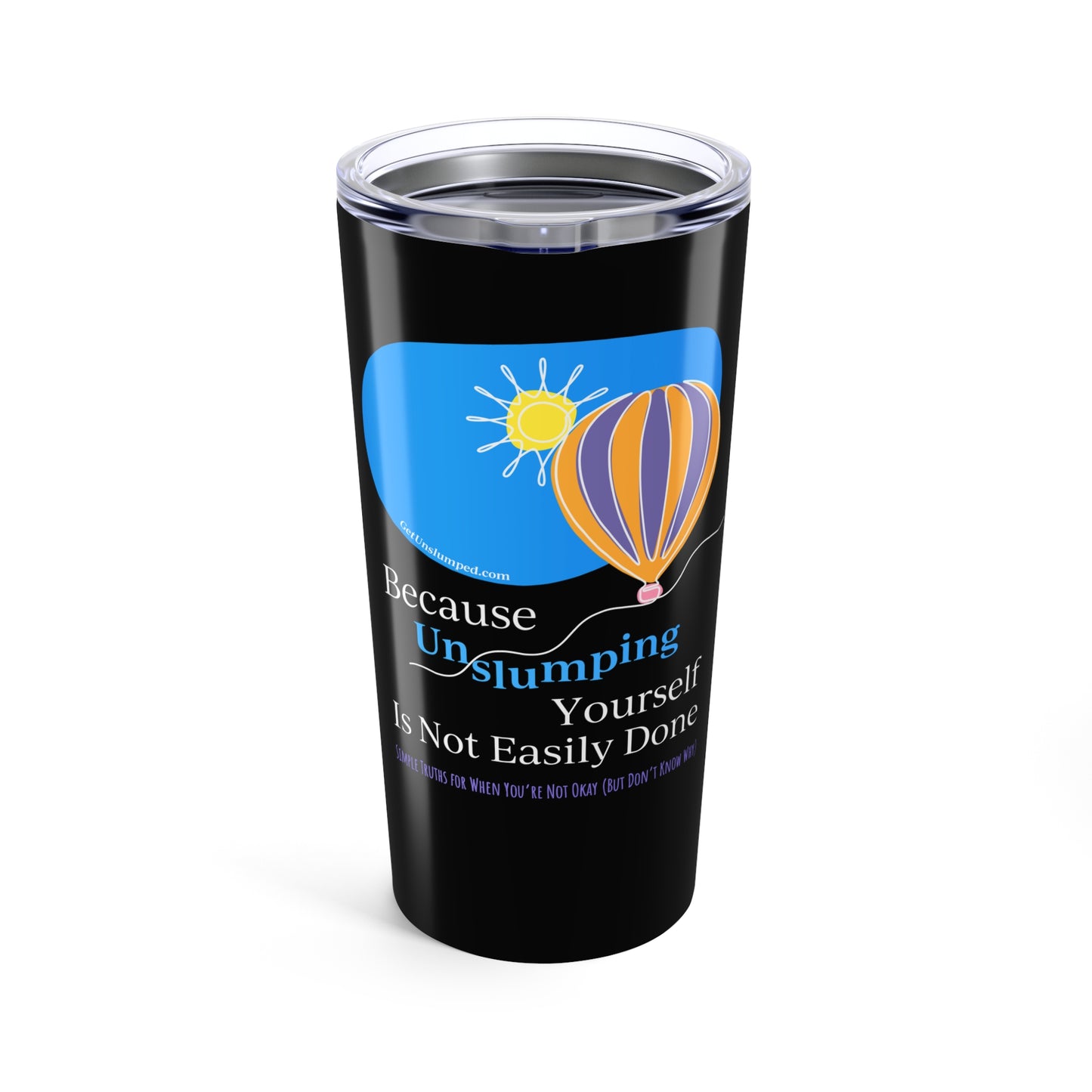 Book Title Tumbler 20oz Tumbler - Black