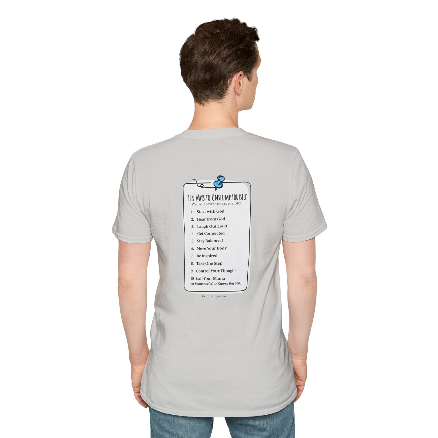 A Work in Progress (front) / The List (back) Light Unisex T-Shirt