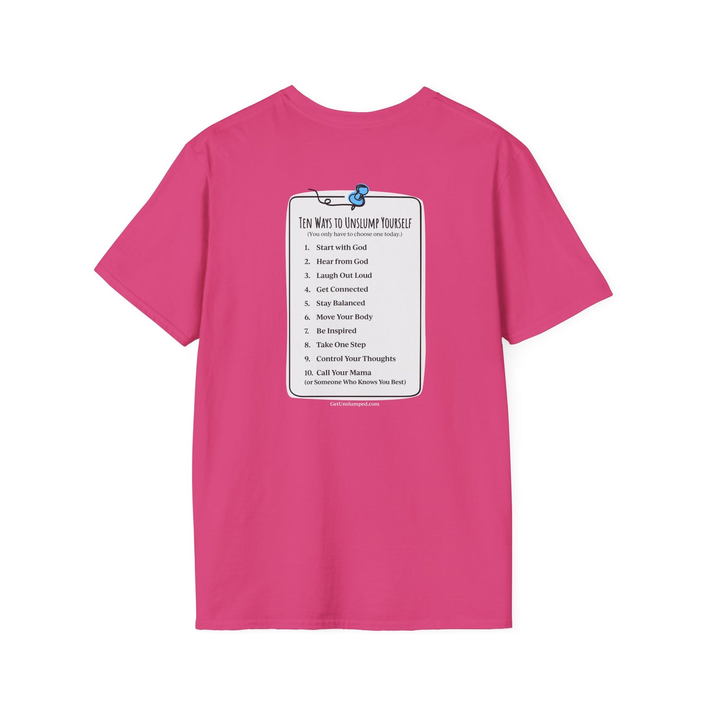 "You matter" with 10 Ways List Dark Unisex Softstyle T-Shirt