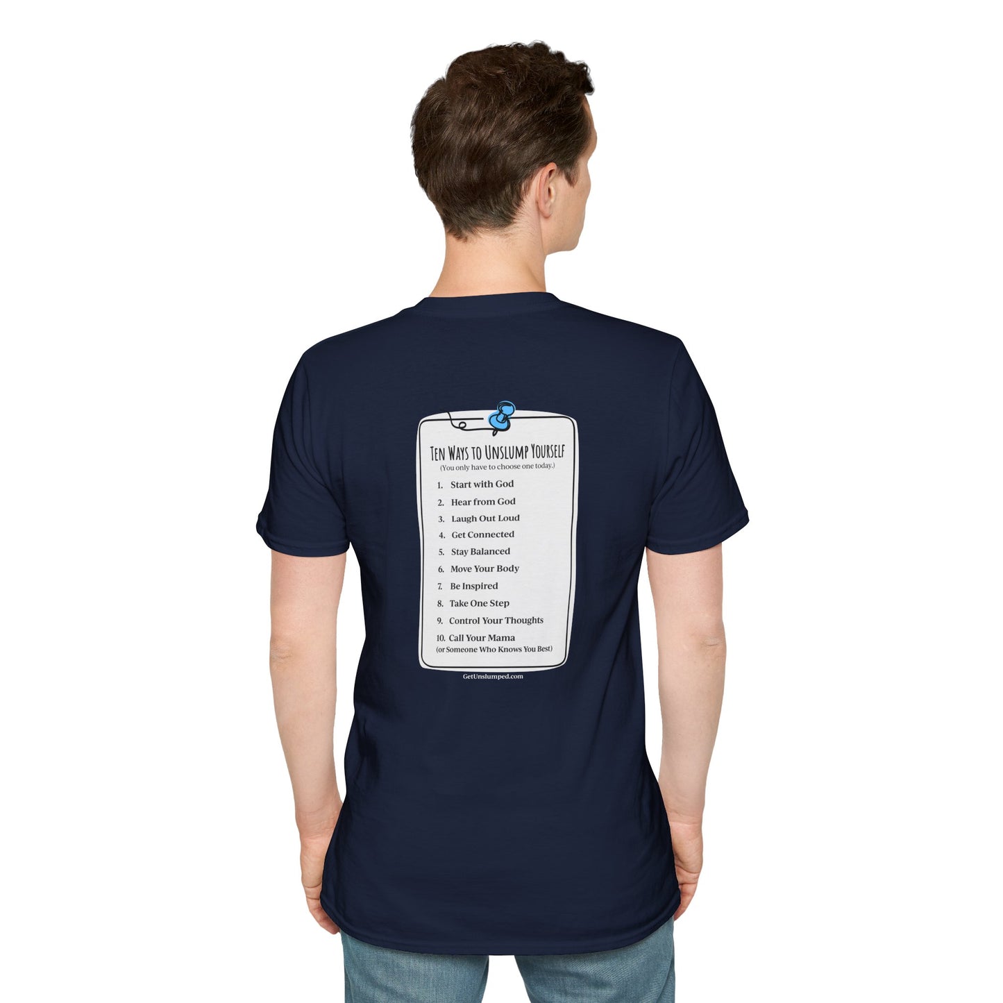 "Work in Progress" with 10 Ways List Dark Unisex Softstyle T-Shirt