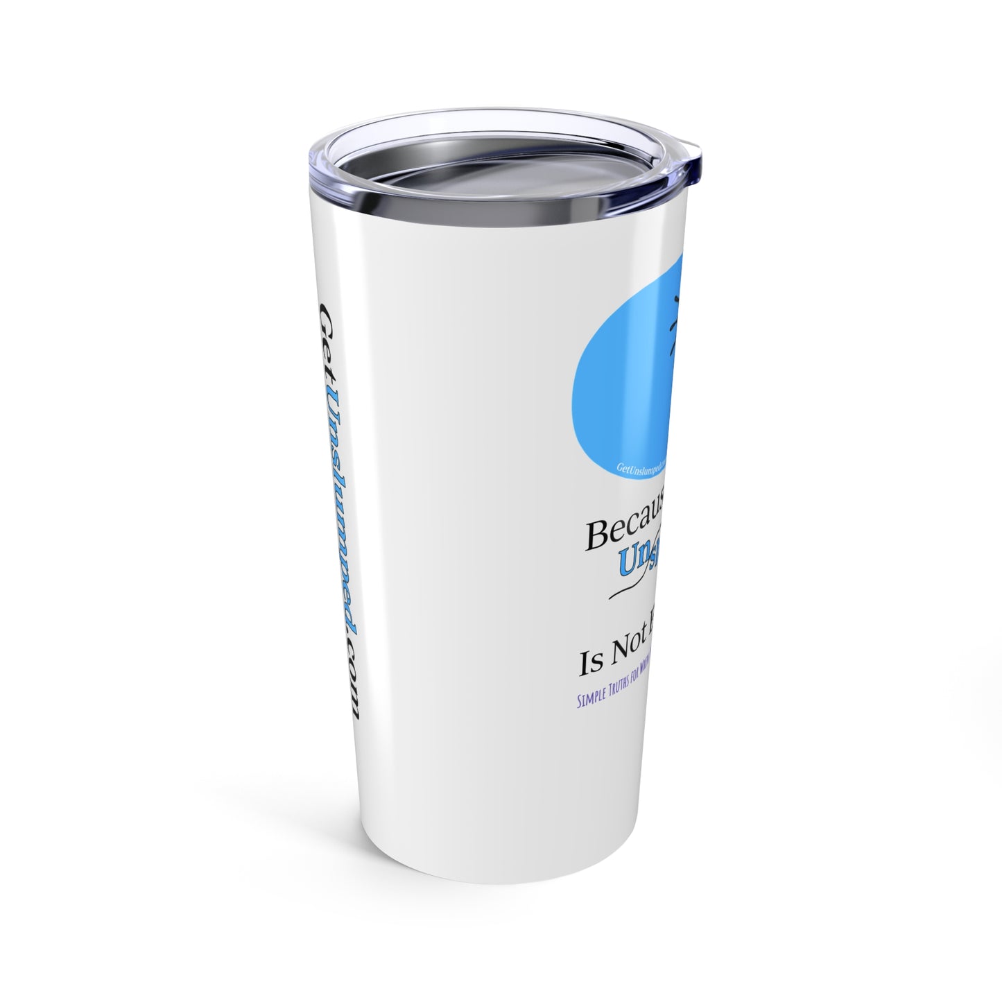 Book Title Tumbler 20oz Tumbler - White