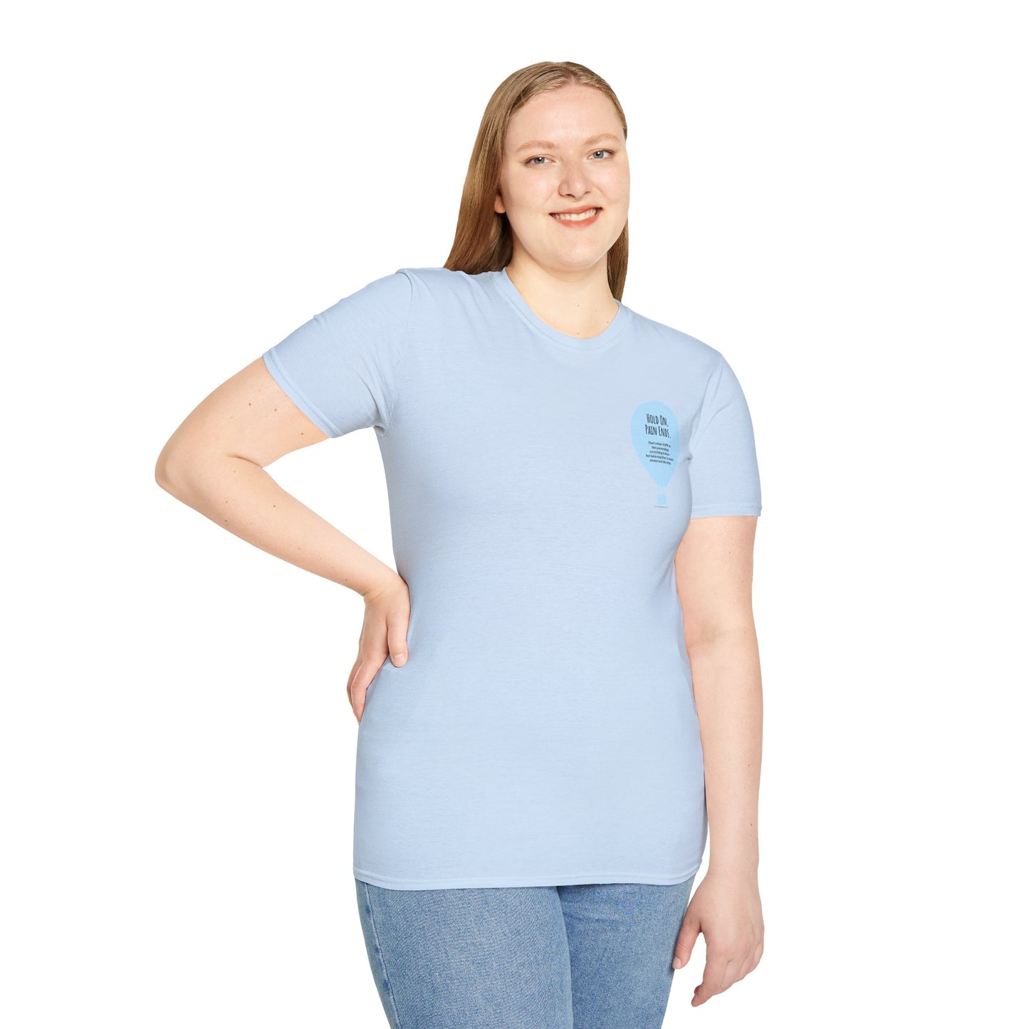 Balloon (front chest) / Put Some Life In Your Life (back) Unisex T-Shirt