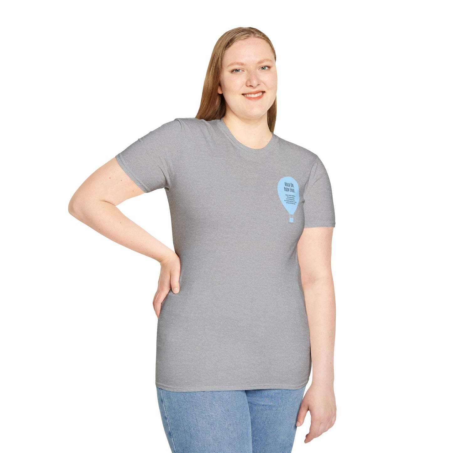 Balloon (front chest) / Put Some Life In Your Life (back) Unisex T-Shirt