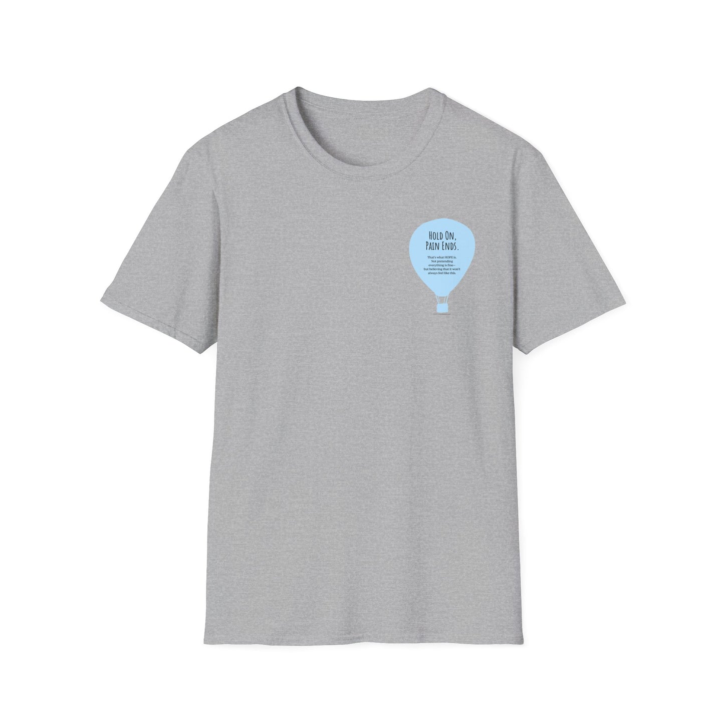 Balloon (front chest) / Put Some Life In Your Life (back) Unisex T-Shirt