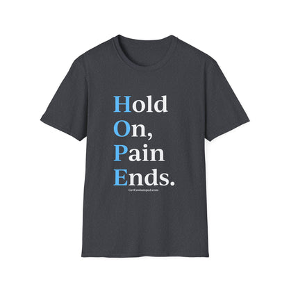 HOPE (front) / Site (back) - Dark Unisex T-Shirts