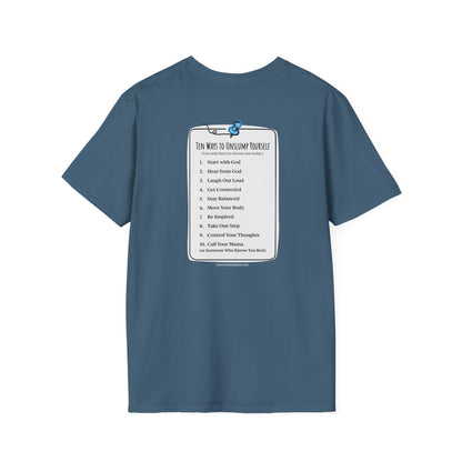 "You matter" with 10 Ways List Dark Unisex Softstyle T-Shirt