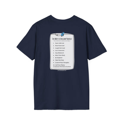 "You matter" with 10 Ways List Dark Unisex Softstyle T-Shirt