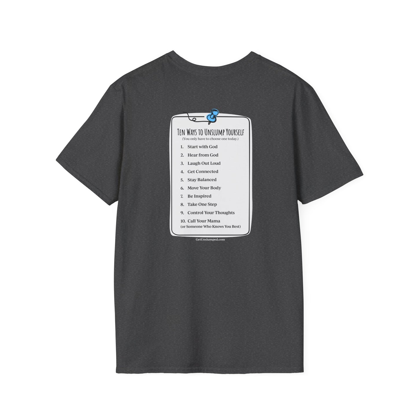 "You matter" with 10 Ways List Dark Unisex Softstyle T-Shirt