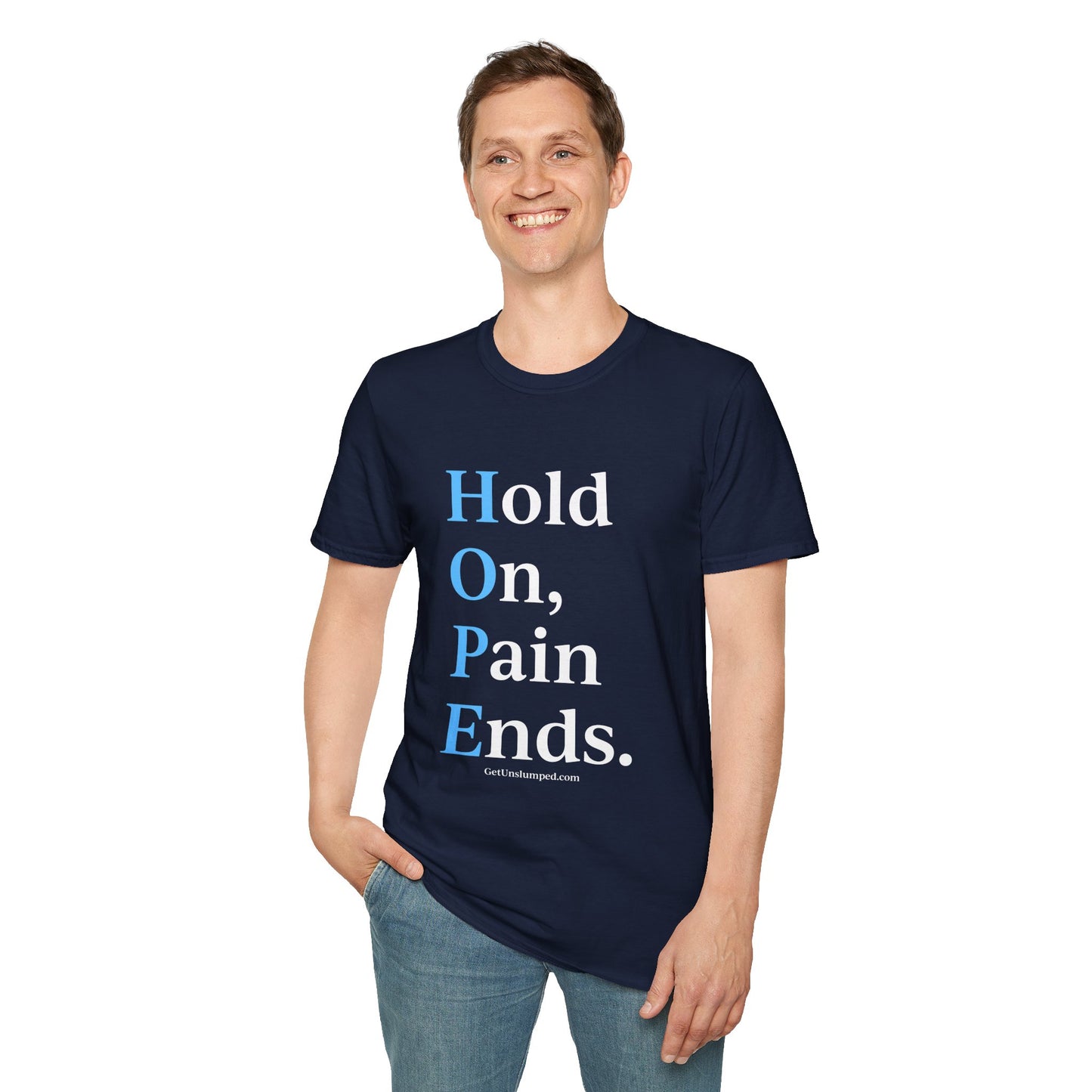 HOPE (front) / Site (back) - Dark Unisex T-Shirts