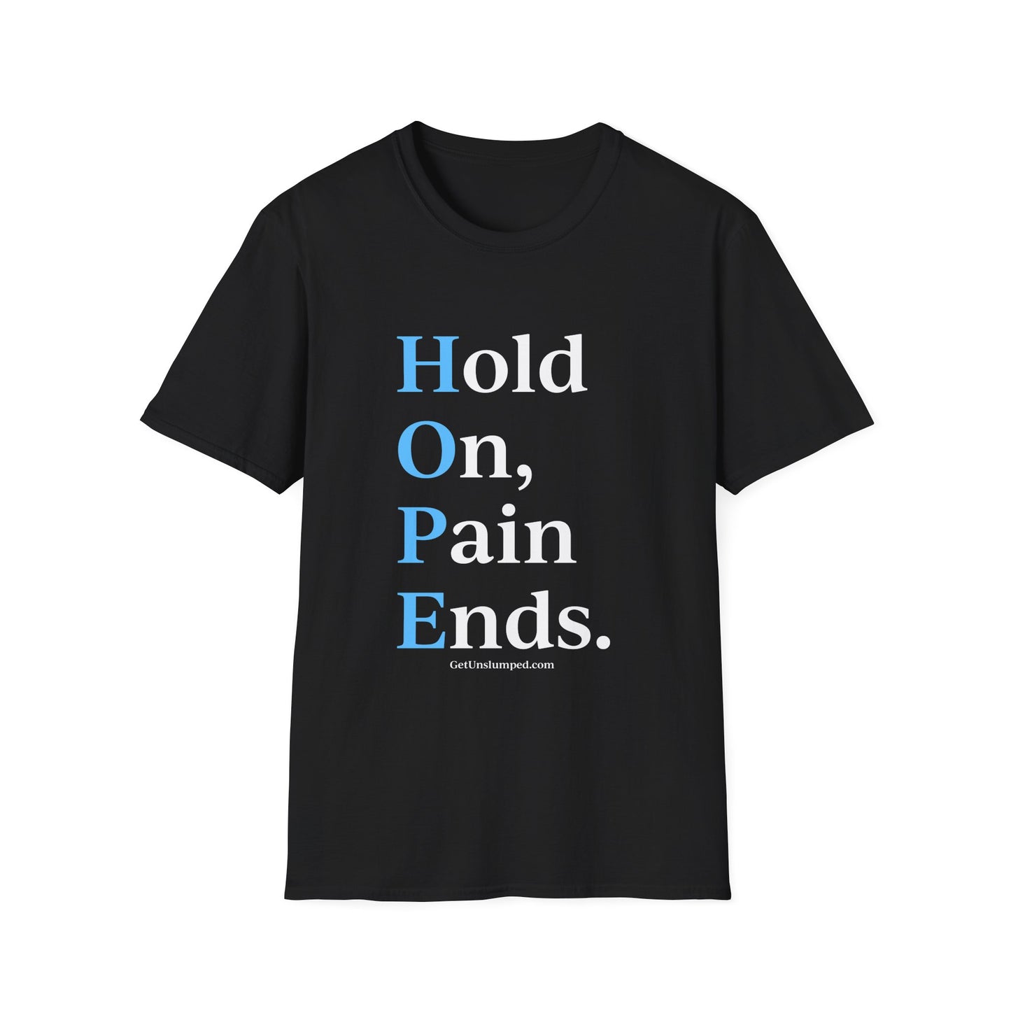 HOPE (front) / Site (back) - Dark Unisex T-Shirts