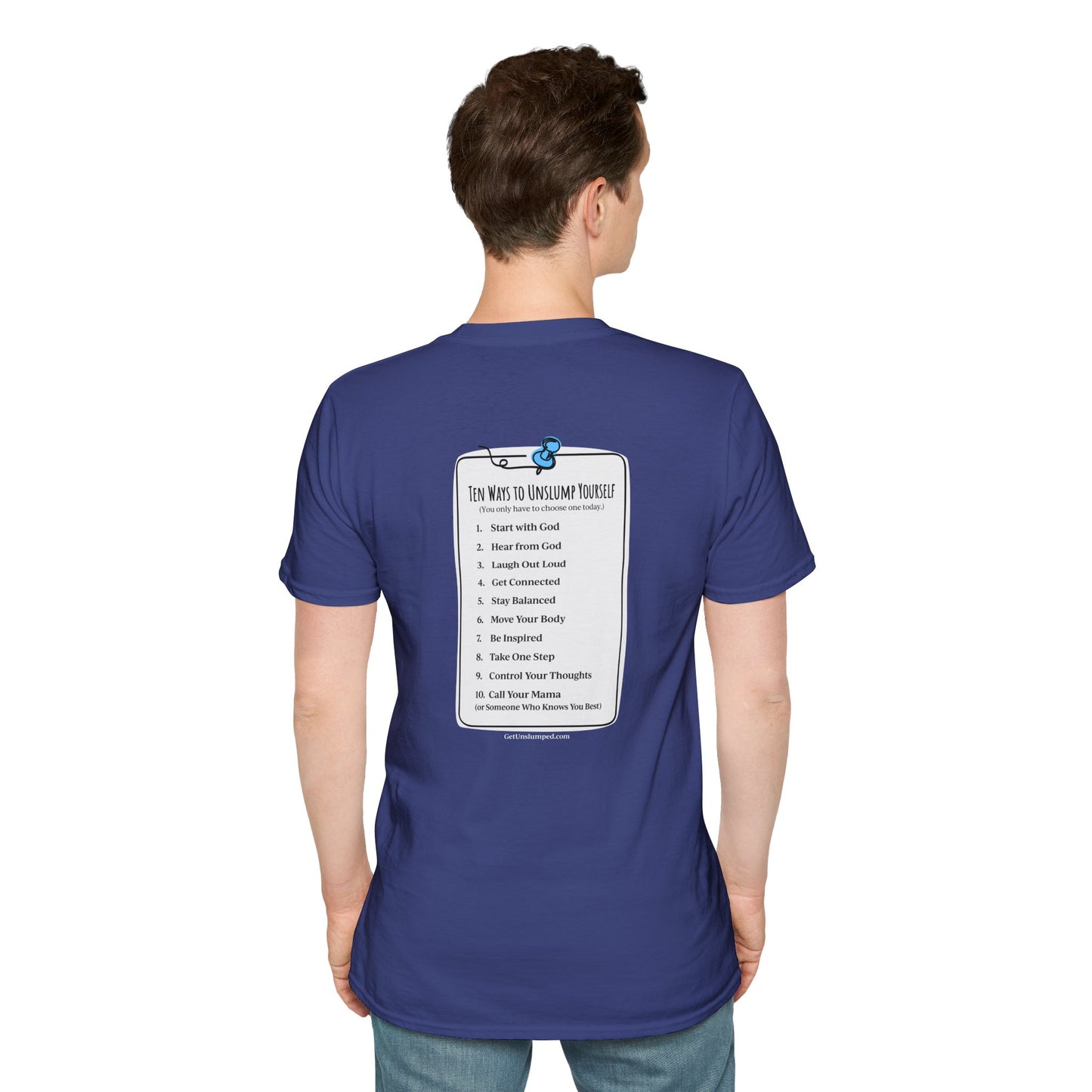 "Work in Progress" with 10 Ways List Dark Unisex Softstyle T-Shirt