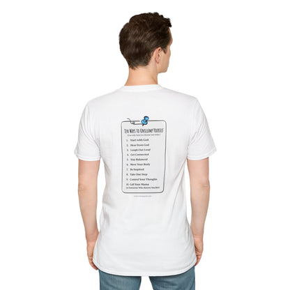 A Work in Progress (front) / The List (back) Light Unisex T-Shirt