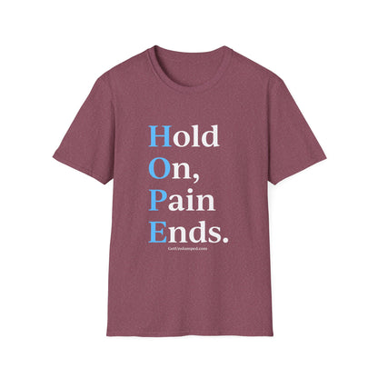 HOPE (front) / Site (back) - Dark Unisex T-Shirts