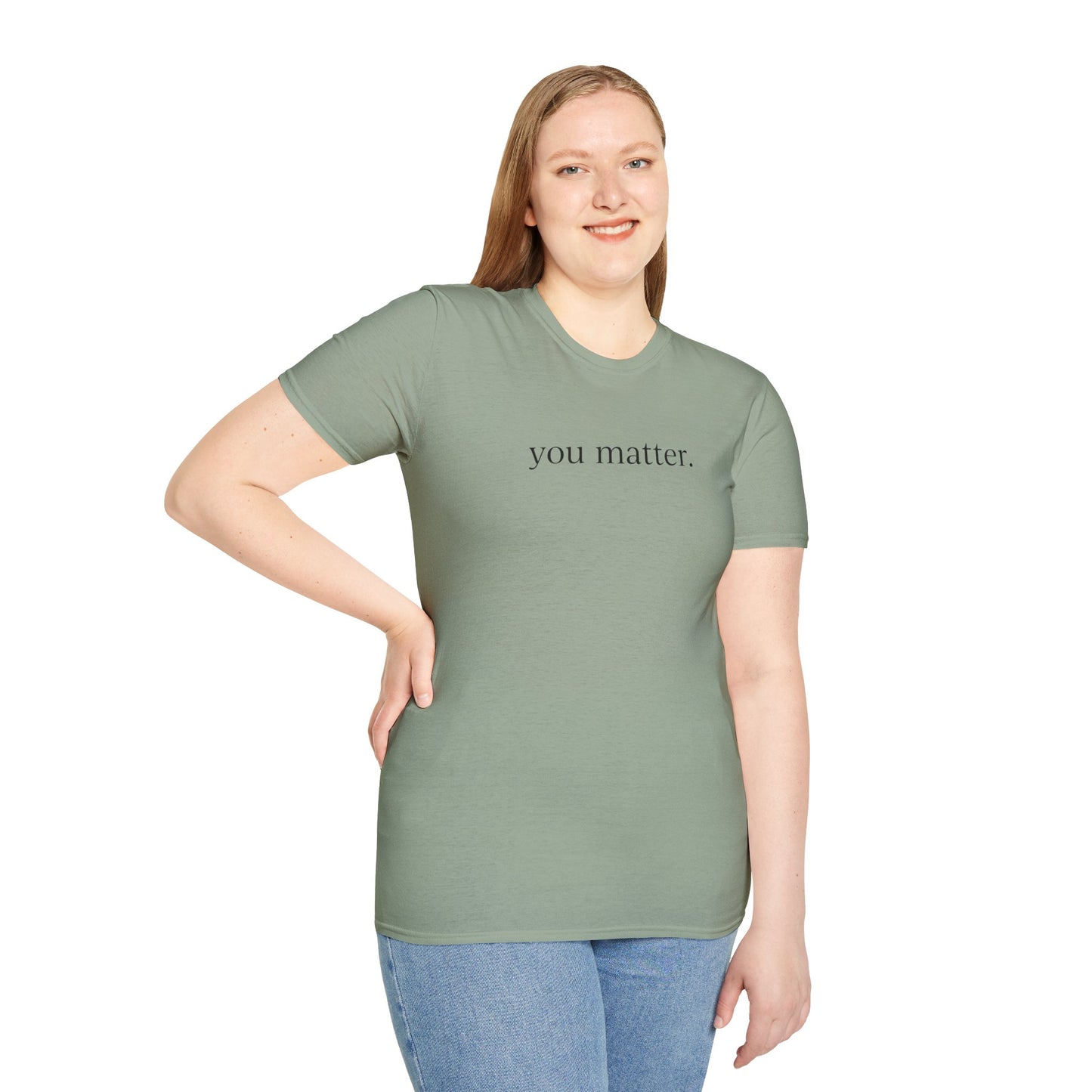 "You Matter" with 10 Ways List Unisex Softstyle T-Shirt