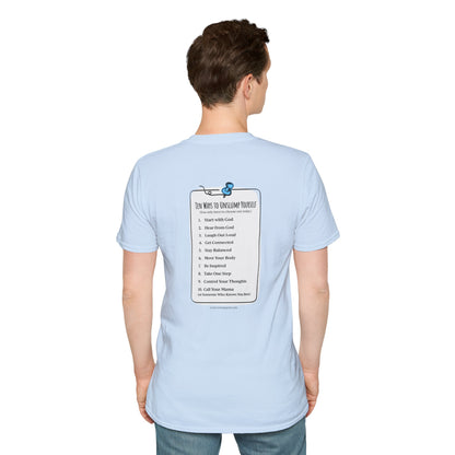 A Work in Progress (front) / The List (back) Light Unisex T-Shirt