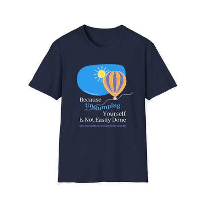 Book Cover (front) / Site (back) - Dark Unisex T-Shirt