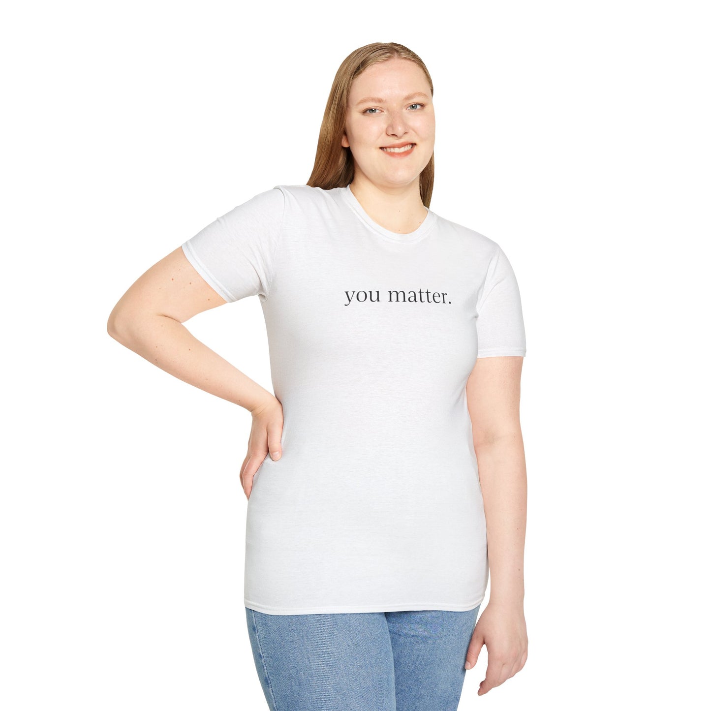 "You Matter" (front) / Site (back) Unisex Softstyle T-Shirt