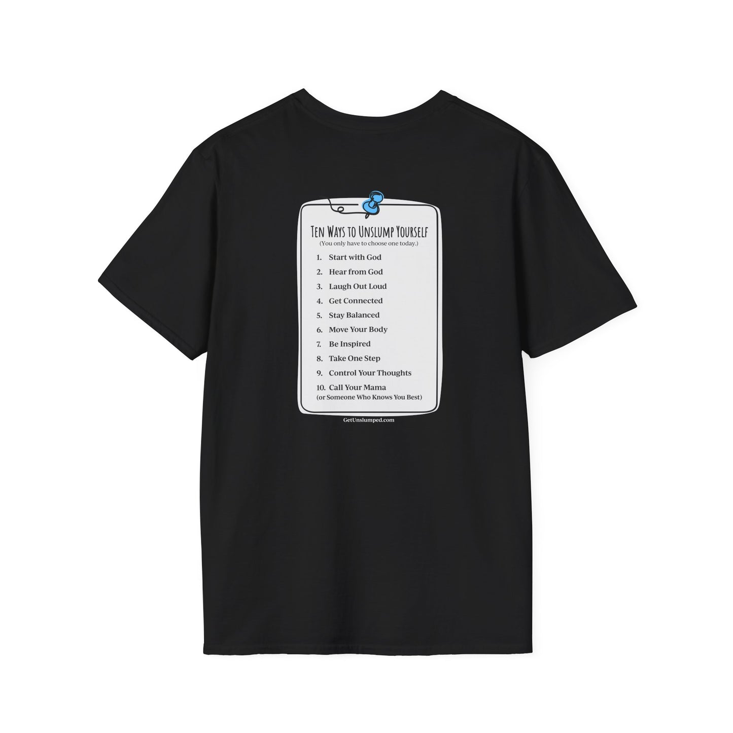 "You matter" with 10 Ways List Dark Unisex Softstyle T-Shirt
