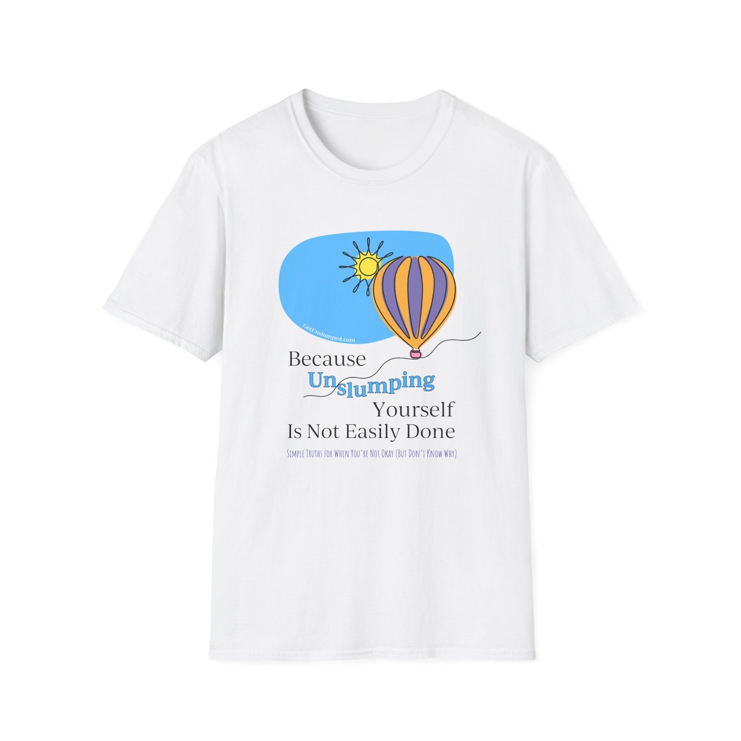 Unslumping Book Cover with 10 Ways List Unisex Softstyle T-Shirt
