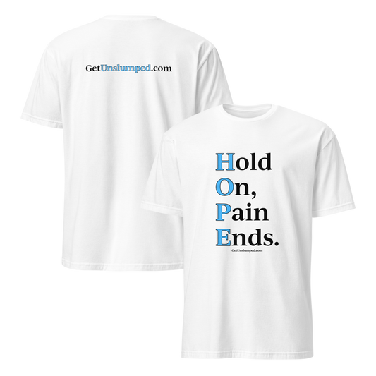 HOPE (front) / Site (back) - Light Unisex T-Shirts