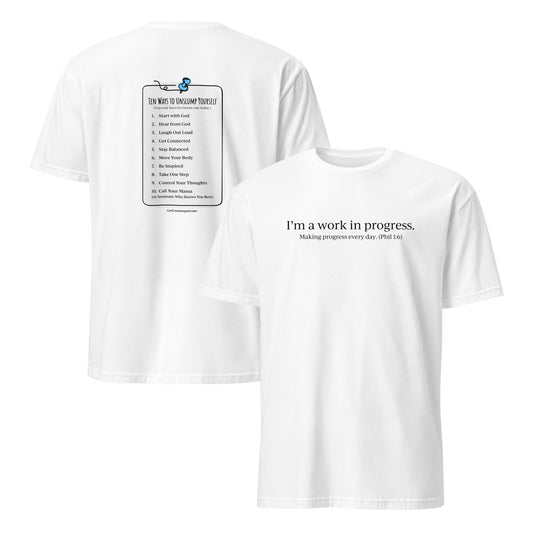 A Work in Progress (front) / The List (back) Light Unisex T-Shirt