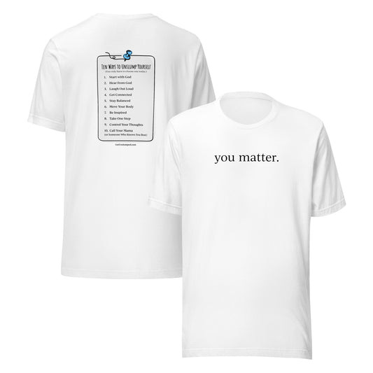 "You Matter" with 10 Ways List Unisex Softstyle T-Shirt