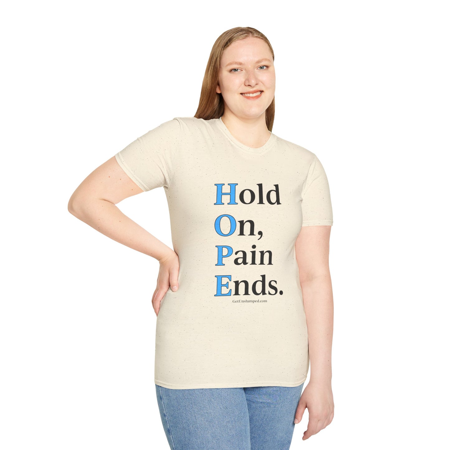 HOPE (front) / Site (back) - Light Unisex T-Shirts