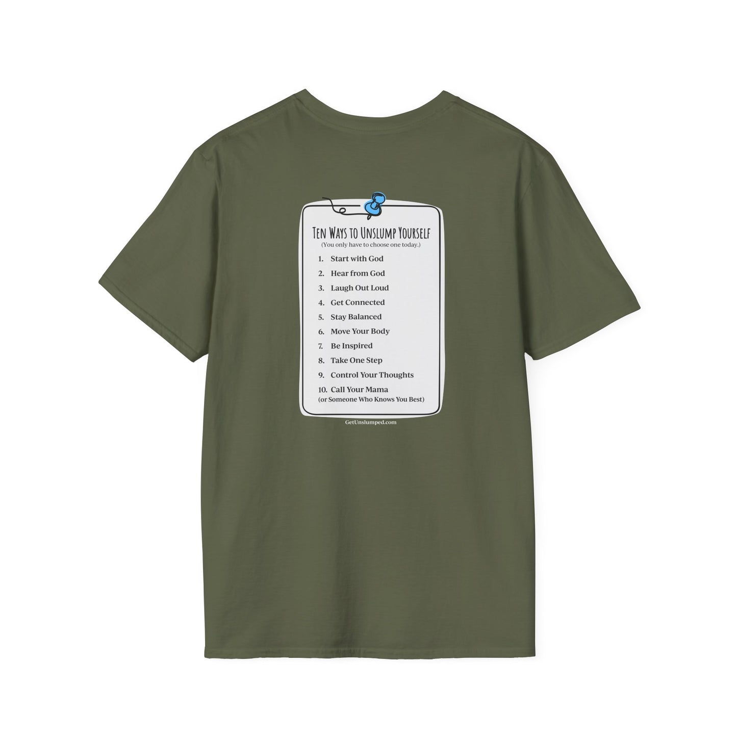 "You matter" with 10 Ways List Dark Unisex Softstyle T-Shirt