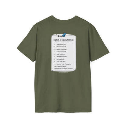 "You matter" with 10 Ways List Dark Unisex Softstyle T-Shirt