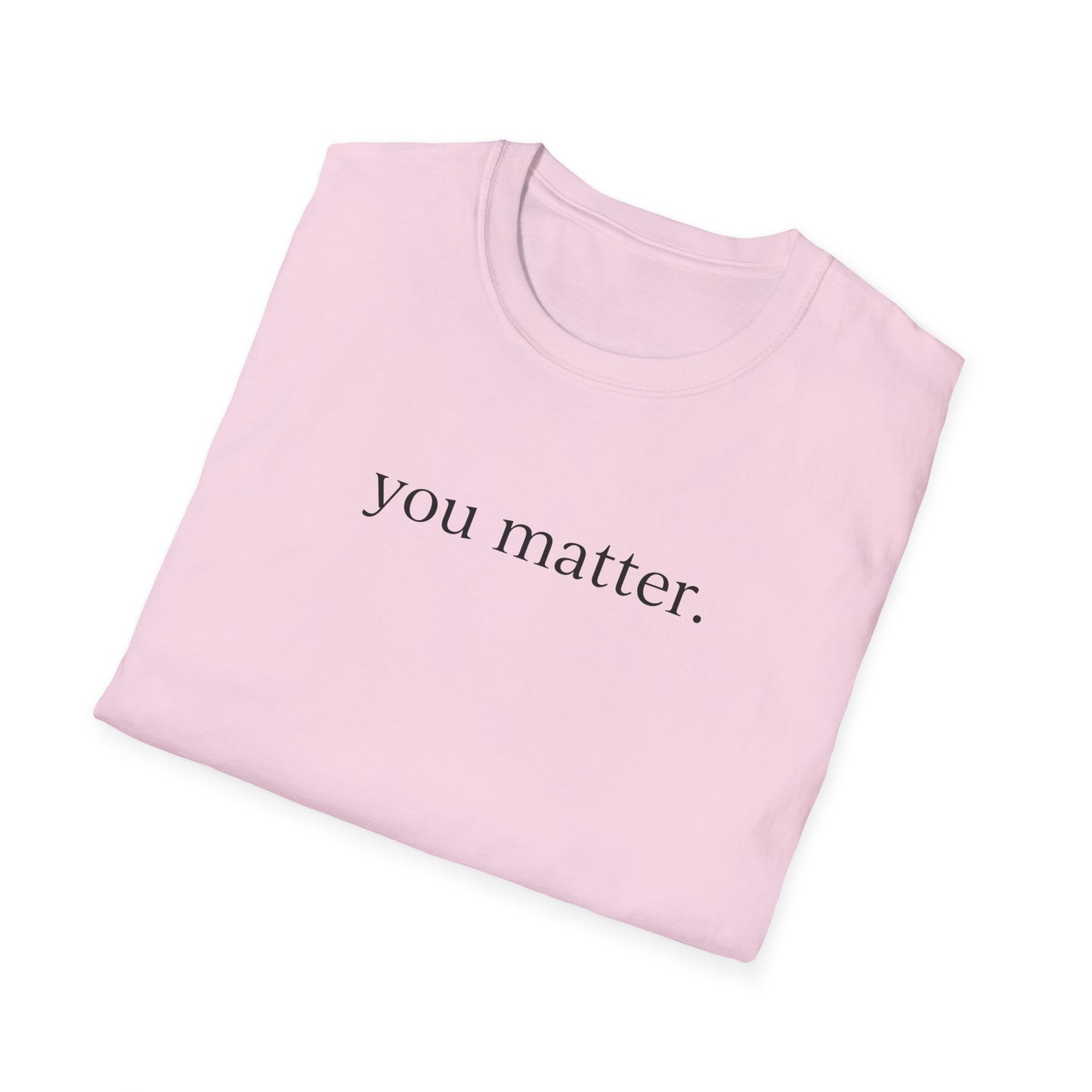"You Matter" (front) / Site (back) Unisex Softstyle T-Shirt