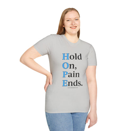 HOPE (front) / Site (back) - Light Unisex T-Shirts
