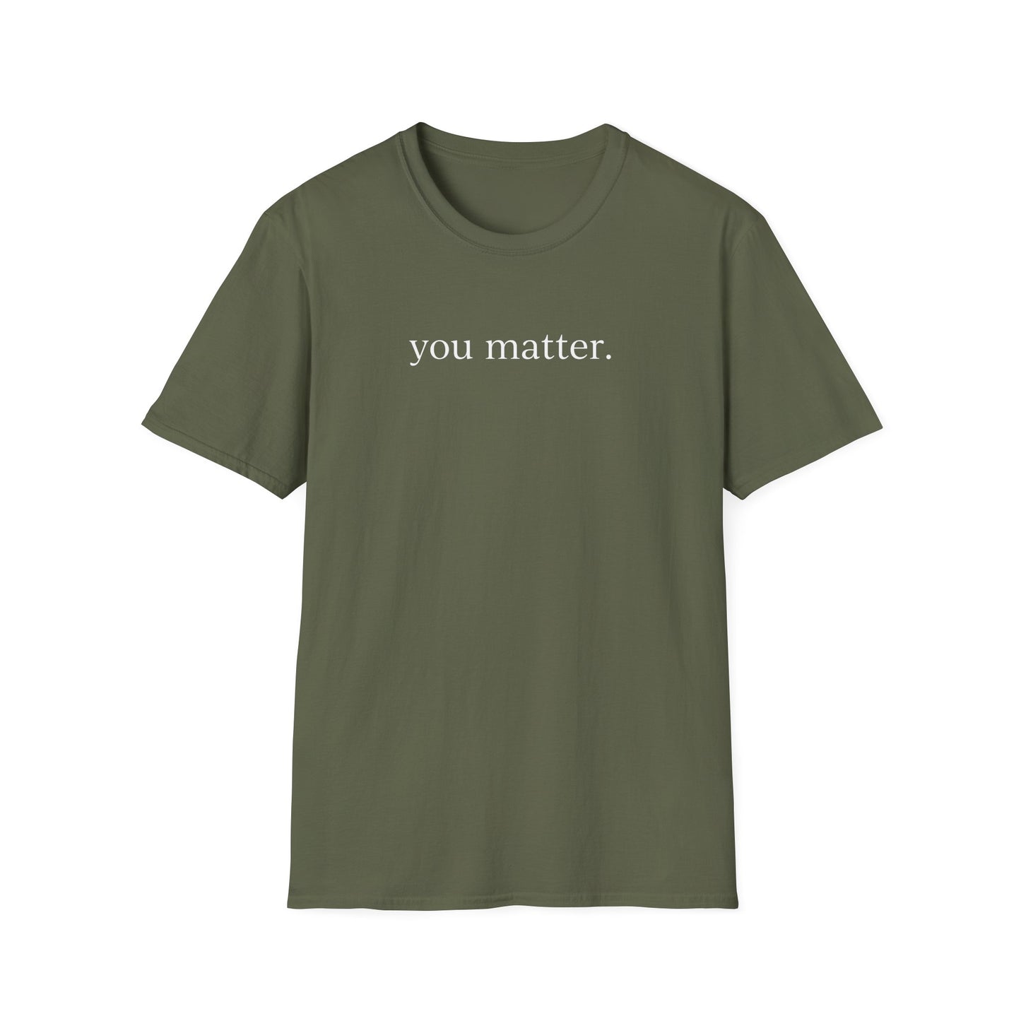 "You matter" Site Dark Unisex Softstyle T-Shirt
