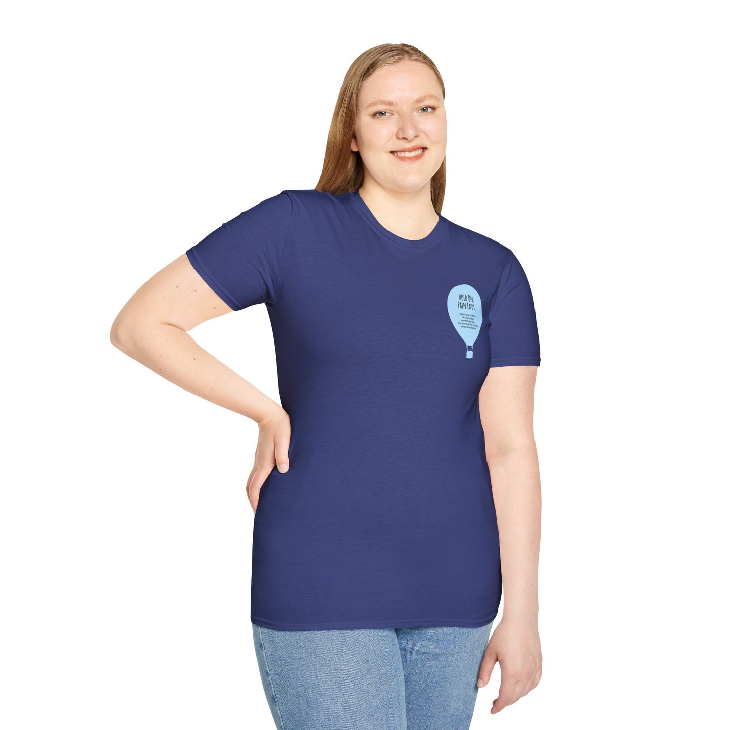 Balloon (front chest) / Put Some Life In Your Life (back) Unisex T-Shirt
