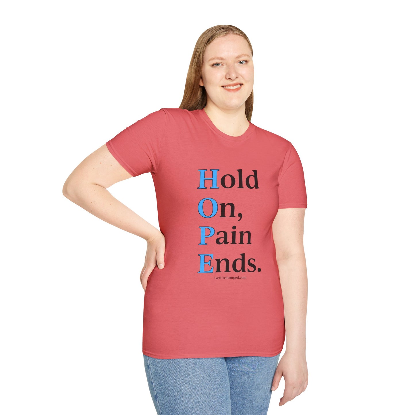 HOPE (front) / Site (back) - Light Unisex T-Shirts