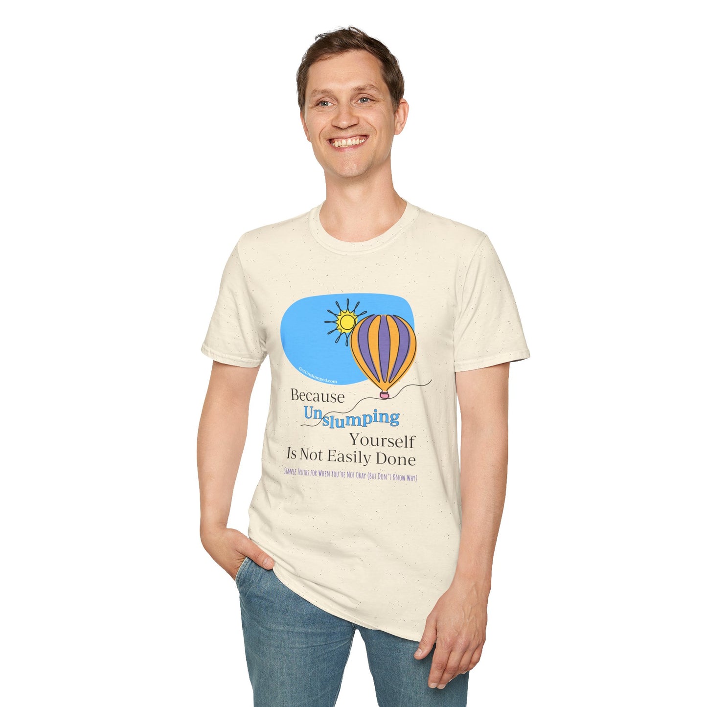 Unslumping Book Cover with 10 Ways List Unisex Softstyle T-Shirt