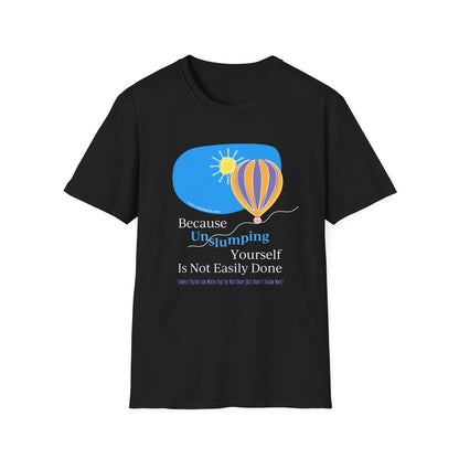 Book Cover (front) / Site (back) - Dark Unisex T-Shirt
