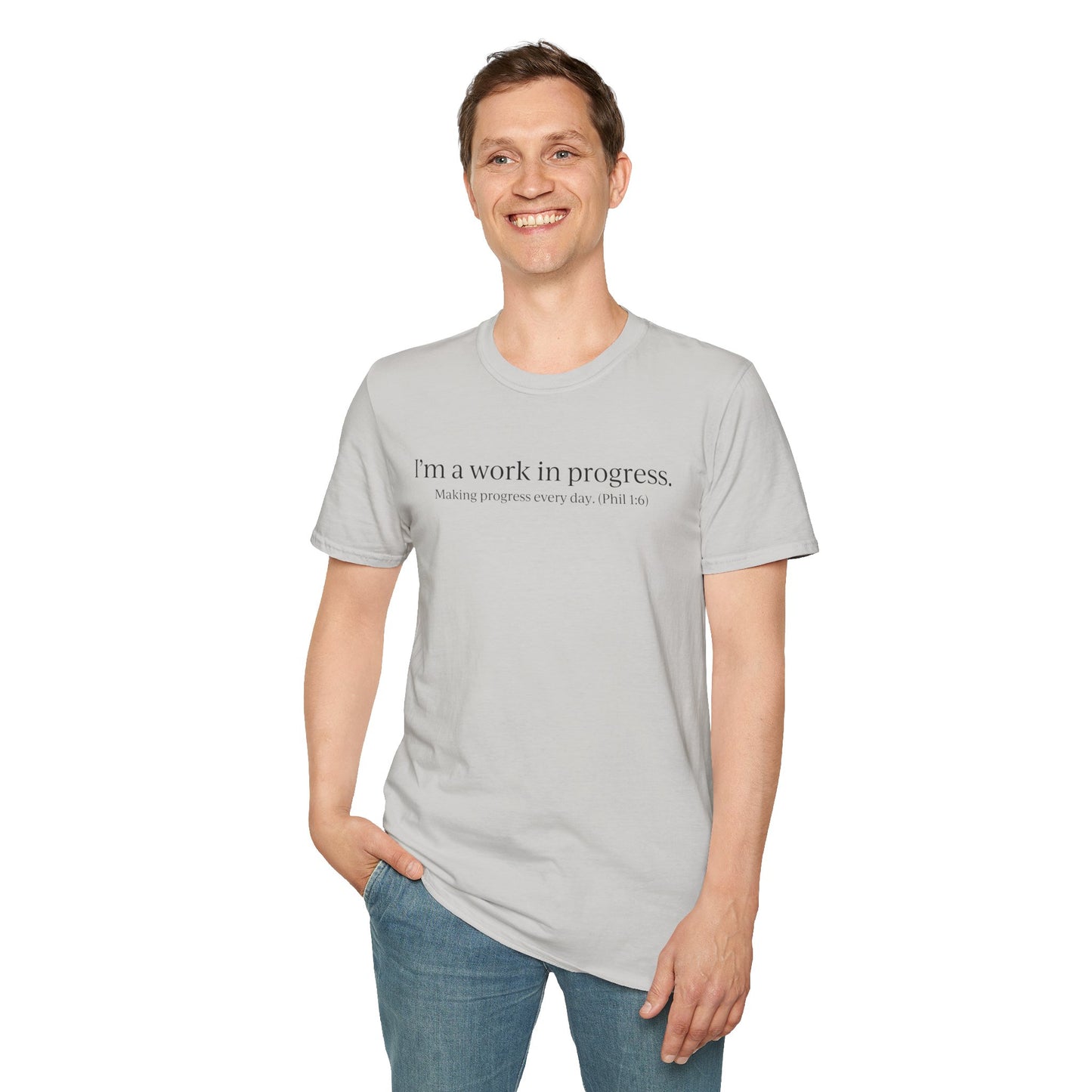 A Work in Progress (front) / The List (back) Light Unisex T-Shirt