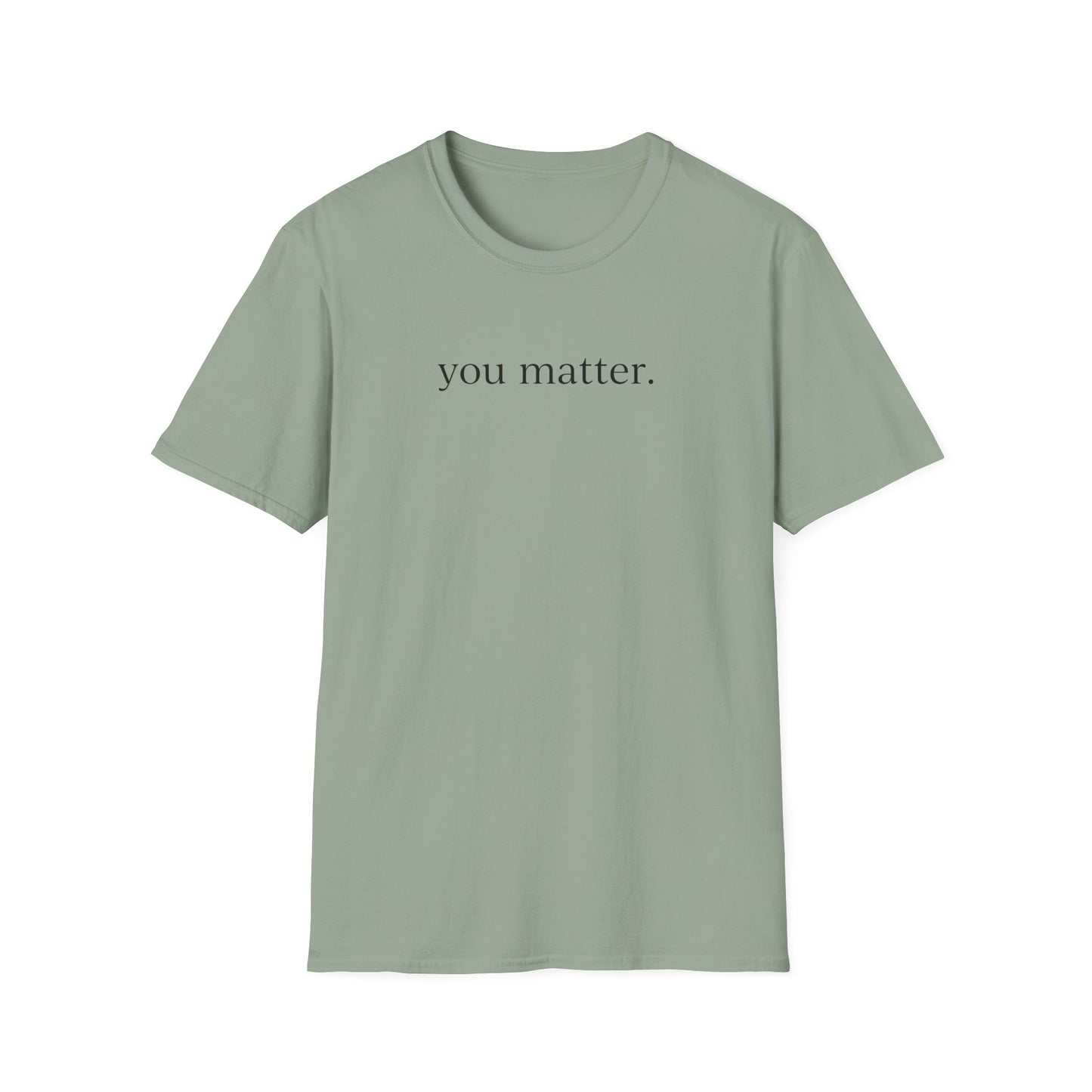 "You Matter" (front) / Site (back) Unisex Softstyle T-Shirt