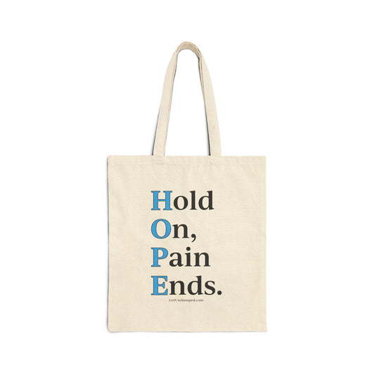 HOPE Canvas Tote Bag in Natural and Black