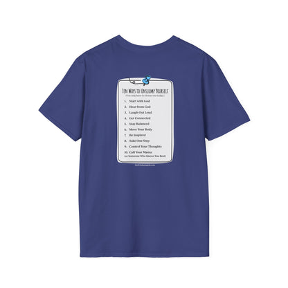"You matter" with 10 Ways List Dark Unisex Softstyle T-Shirt