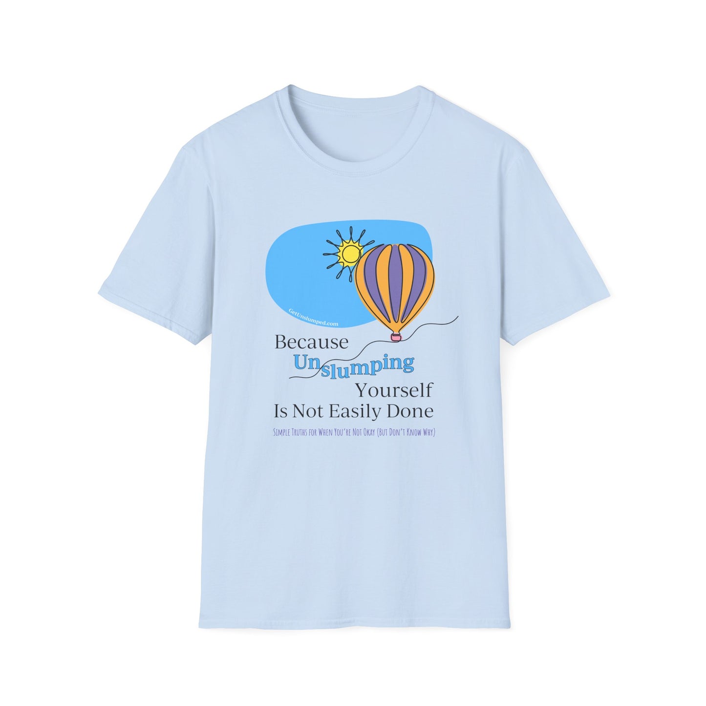 Unslumping Book Cover with 10 Ways List Unisex Softstyle T-Shirt