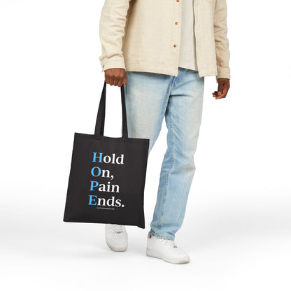 HOPE Canvas Tote Bag in Natural and Black